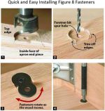 Figure 8 Fastener, Heavy Duty Table Top Fasteners, Desktop Clips Tabletop Connector Bracket (Black) (20) (20) - Image 3